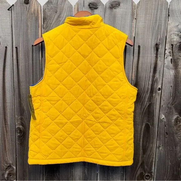 Lauren Ralph Lauren LRL X67 Reversible Vest Quilted/Fleece Zip Up Women's Size S - Picture 10 of 15